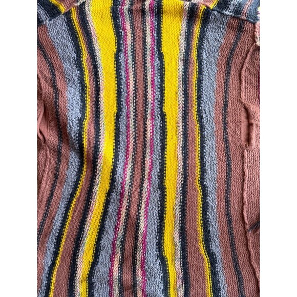 PILCRO Dreamer Striped Acrylic Cotton Wool Knit Boho Duster Sweater, Size M/L - Picture 10 of 16